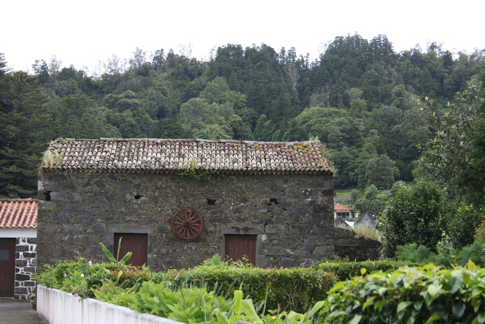 handbuilt stone house in Sete Cidades, Sao Miguel, Portugal