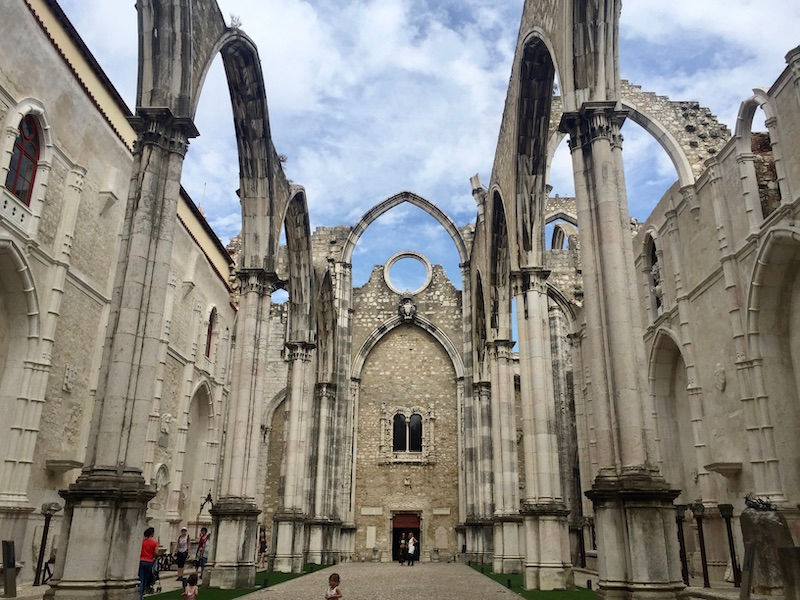 The Convento do Carmo in Lisbon, as it stands today