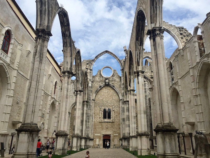 The Convento do Carmo in Lisbon, as it stands today