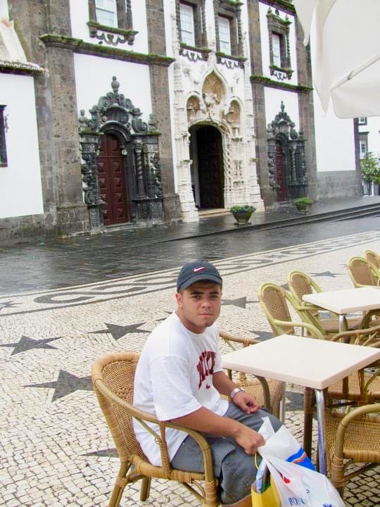 Paulo Salgueiro Jr. on his first visit to São Miguel, Portugal