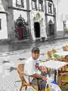 Paulo Salgueiro Jr. on his first visit to São Miguel, Portugal