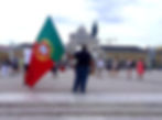 Portuguese Flag in Largo dos Restauradores