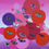 Thumbnail: this painting depicts red, purple and pink bubbles with butterflies fluttering happily in front of the bubbles