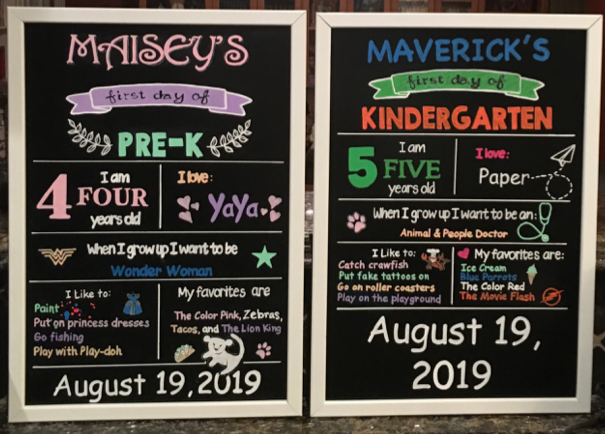 DIY Chalkboard Sign