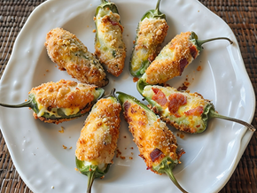 Jalapeño Poppers with Bacon and Cream Cheese