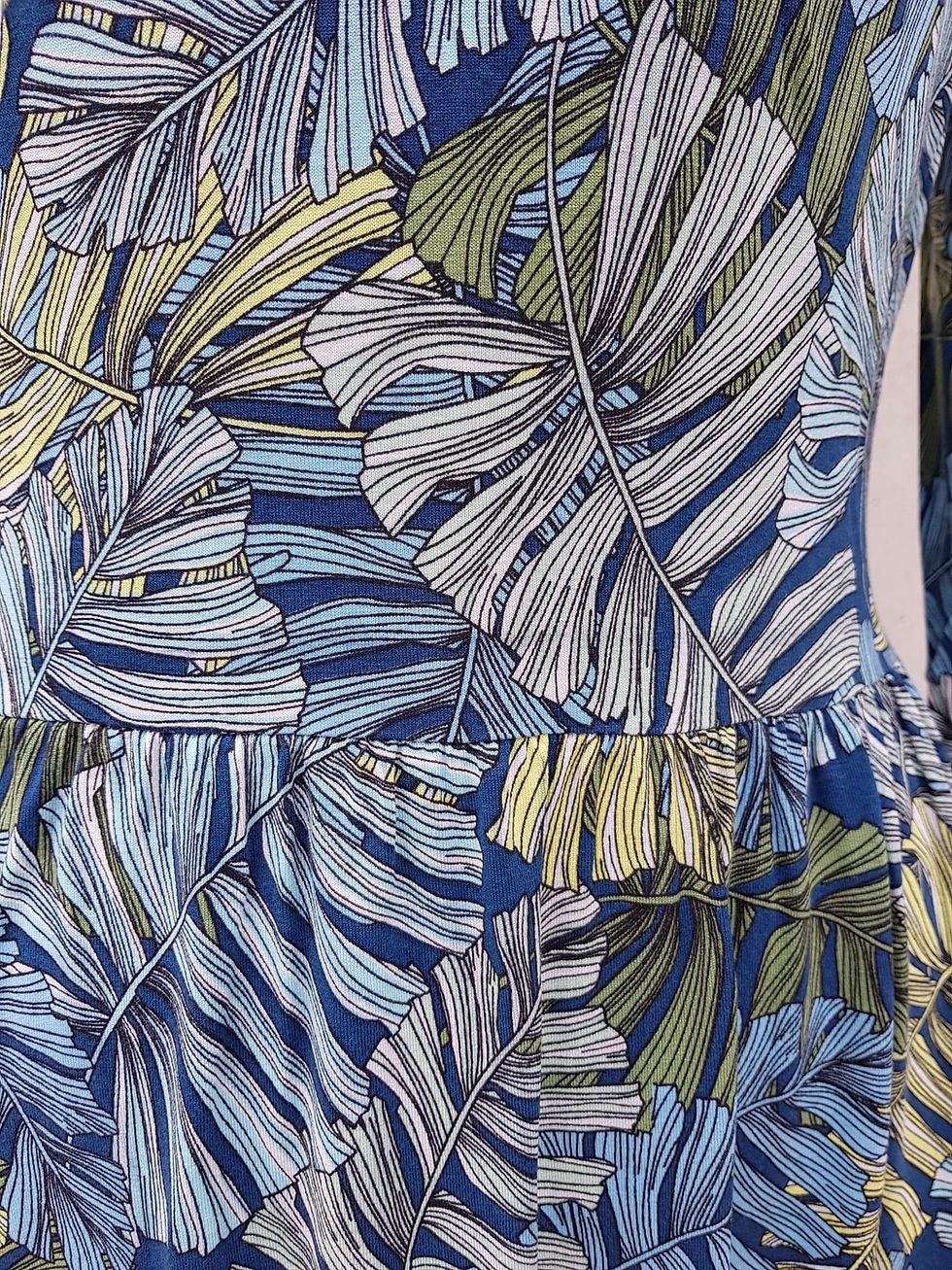 Miniaturbild: Maxikleid aus Viskosejersey Grösse 36