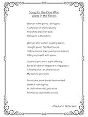 Song for the One Who Waits in the Forest