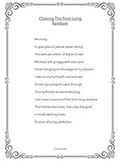 Chasing The Foot-Long Rainbow