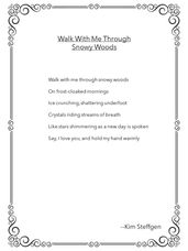 Walk With Me Through Snowy Woods