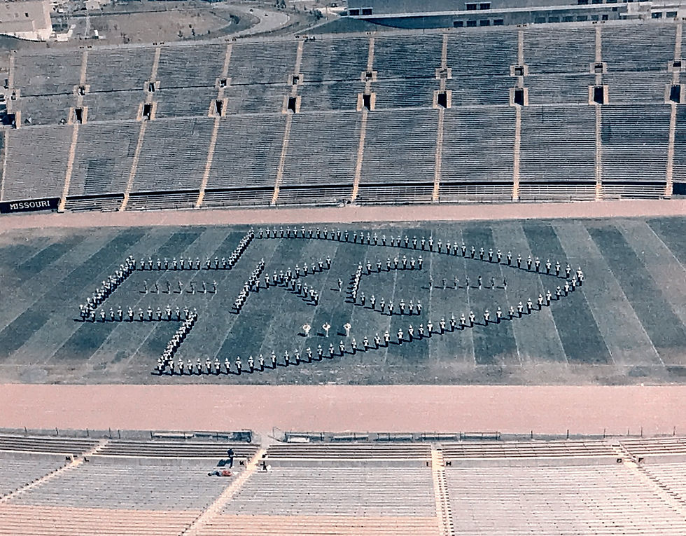 Marching Mizzou at Arrowhead Stadium in 1972