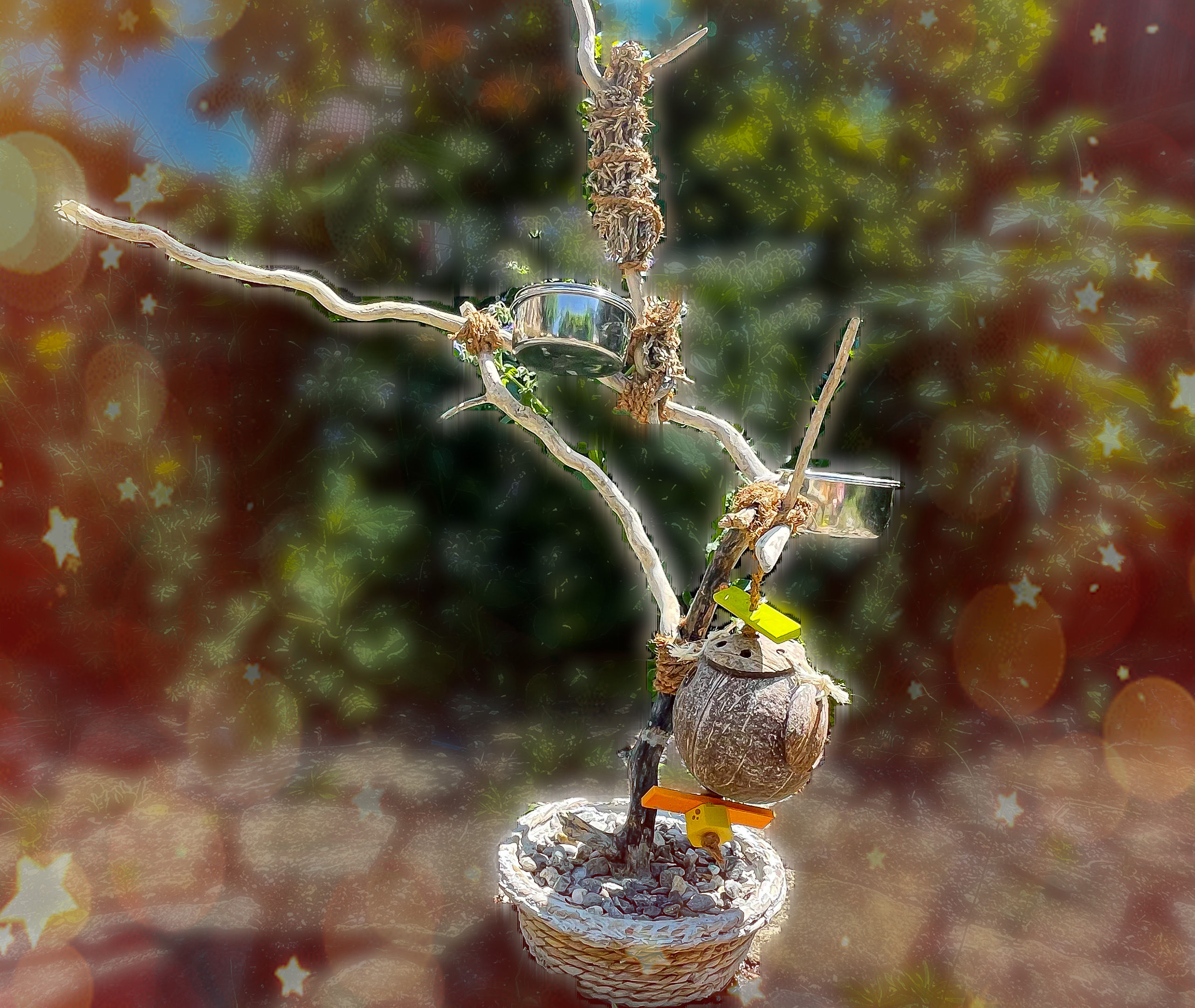 Perchoir de table / aire de jeux amovible