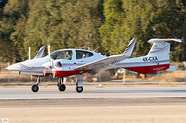 CXA ממריא בשקיעה מהרצליה