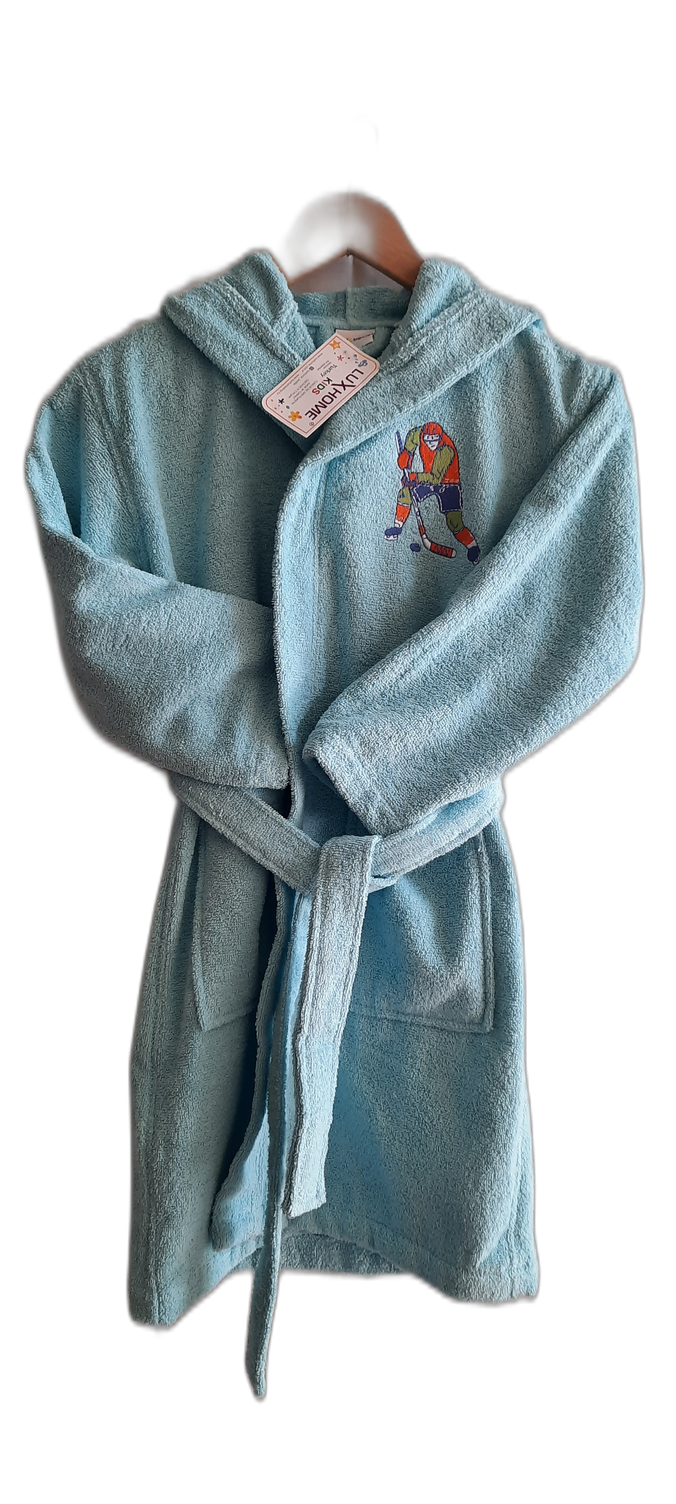 Thumbnail: Lux Home Kids Hooded Bathrobe 9-10 / 11-12 / 13-14