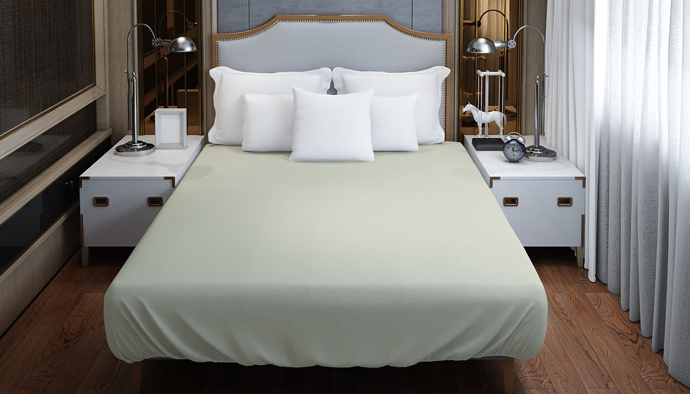 Thumbnail: Lux Home Jersey Fitted Bedding Sheet