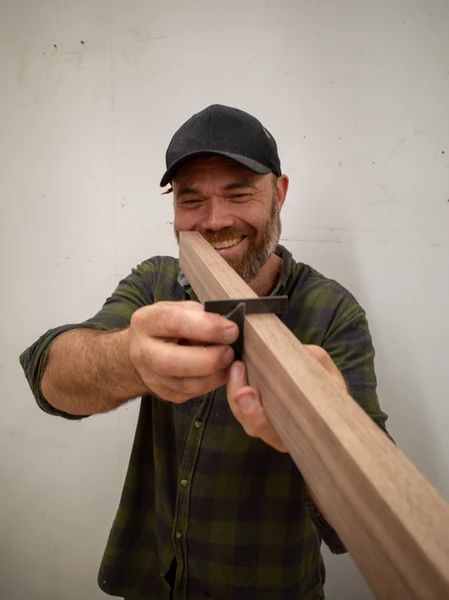 Brendan Cody, furniture maker and woodworking teacher at Chisel & Dowel in Sydney.