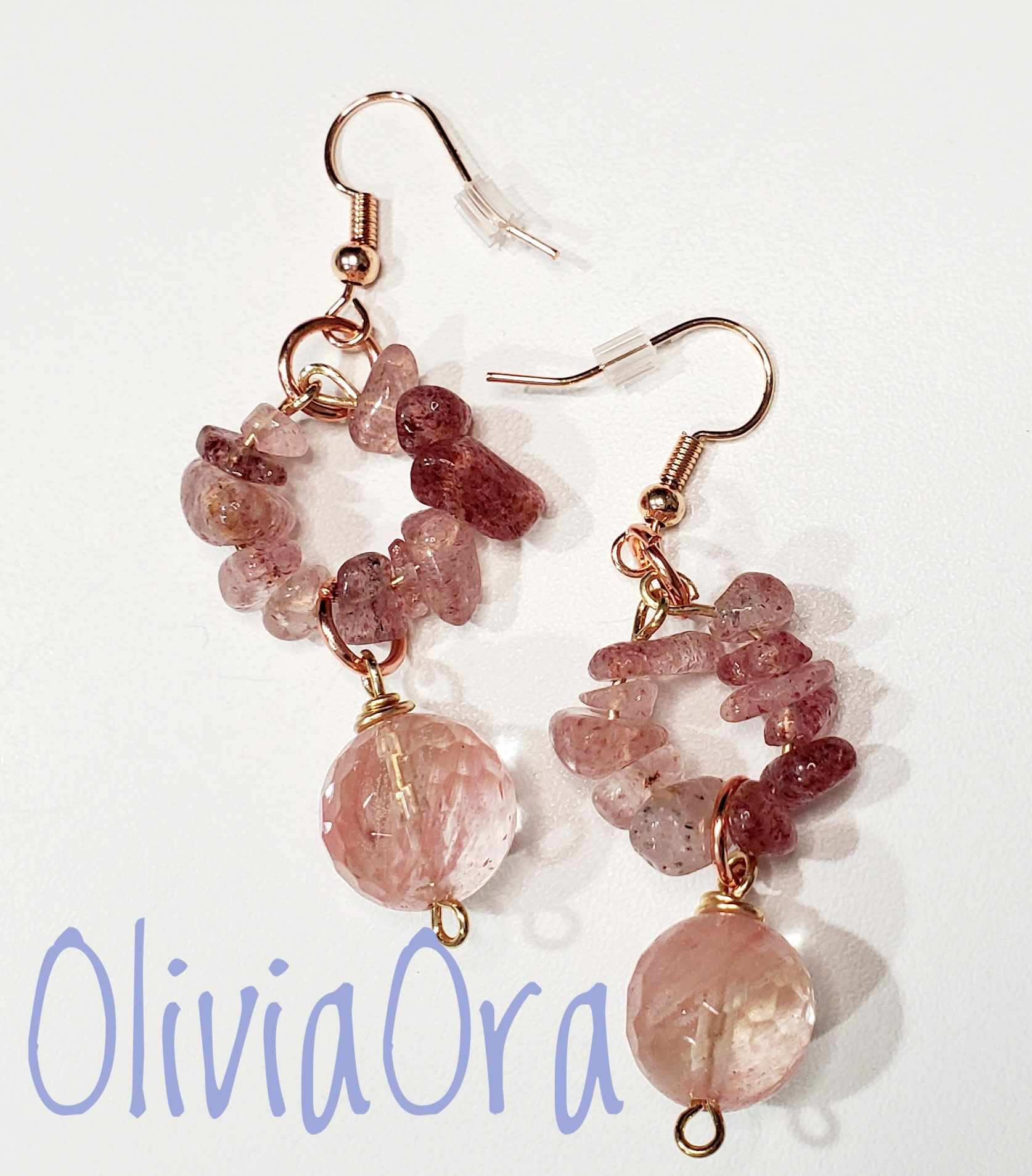 Sunrise earrings over the Red Sea