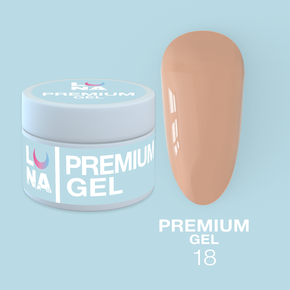 Premium gels 18 - 15ml/30ml/50ml