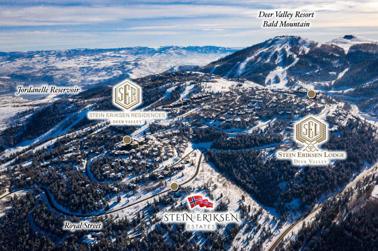 Stein Eriksen Estates, located in the Silver Lake area of Deer Valley.