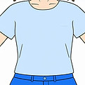 04_BrustFirefly_a comic depicition of an upper body, like drawn for a school book, simple,