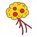 05_TumorFirefly_a comic depicition of a tumor, like drawn for a school book, simple, in co