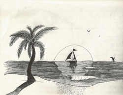 Sail Boat in Pen
