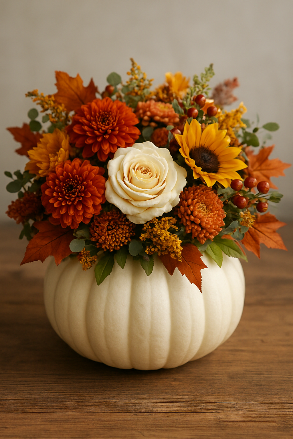 Fall Pumpkin Arrangement