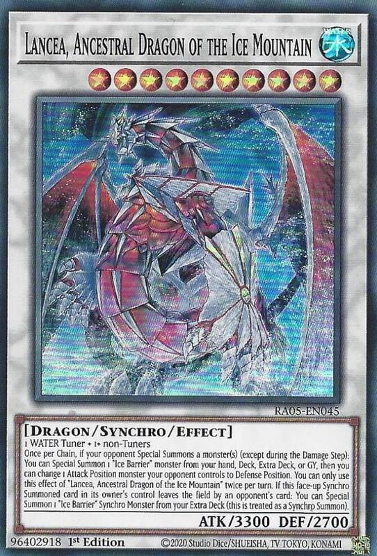 Lancea, Ancestral Dragon Of The Ice Mountain - RA05-EN045 - Super Rare Editi