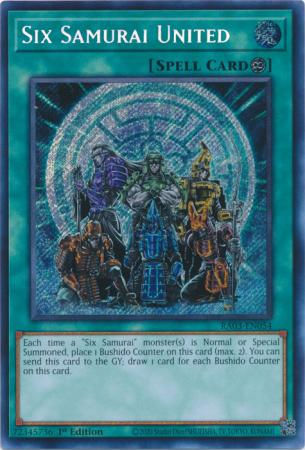 Six Samurai United - RA03-EN054 - Secret Rare 1st Edition