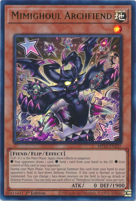 Mimighoul Archfiend - MP25-EN237 - Ultra Rare 1st Edition 
