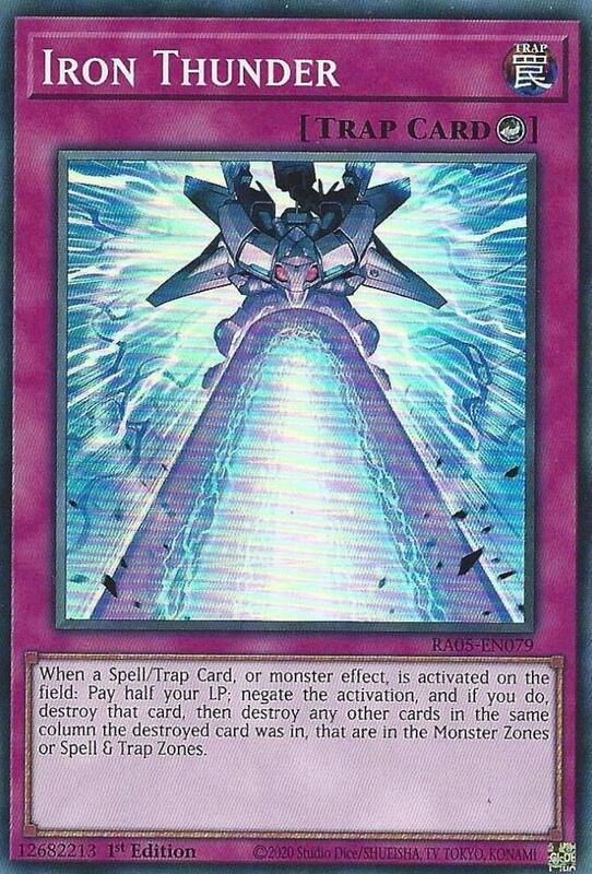 Iron Thunder - RA05-EN079 - Super Rare 1st Edition 