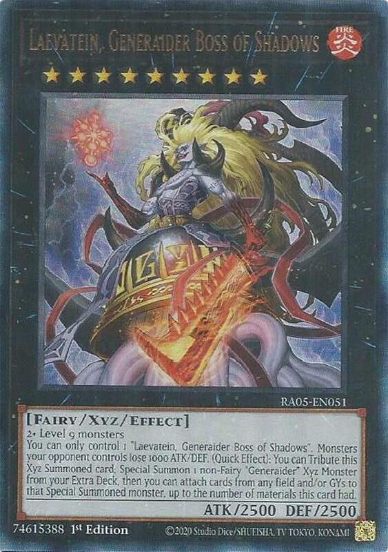 Laevatein, Generaider Boss Of Shadow - RA05-EN051 - Ultimate Rare 1st Edition 
