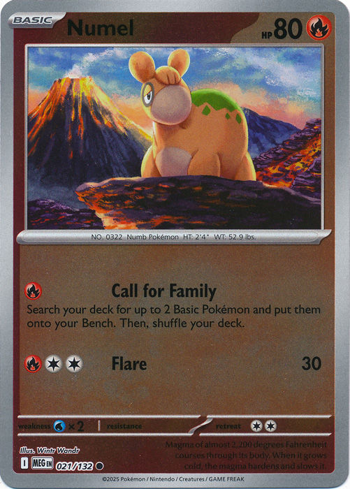 Numel(ESPAÑOL) - 021/132 - Reverse Holo