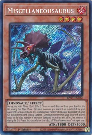 Miscellaneousaurus - RA04-EN022 - Secret Rare 1st Edition