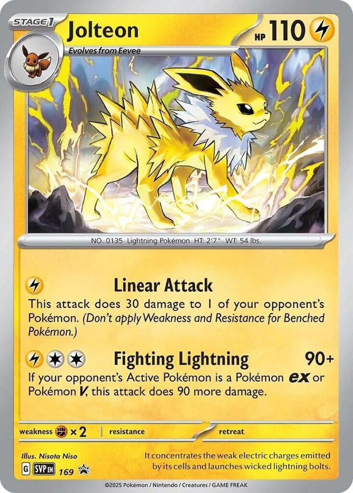 Jolteon - 169 -PROMO CARD