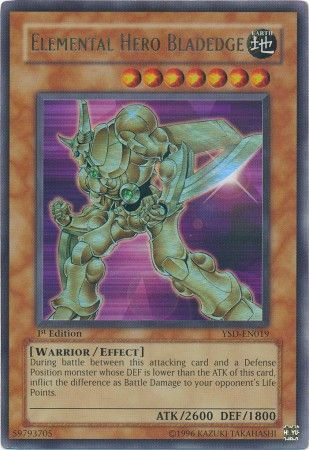 Elemental Hero Bladedge - YSD-EN019 - Ultra Rare 1st Edition