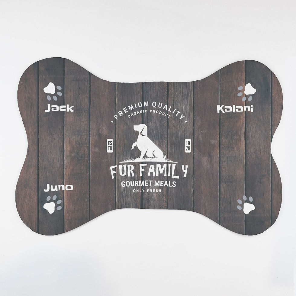 Thumbnail: Fur Family Meals Pet Mat, Barnwood