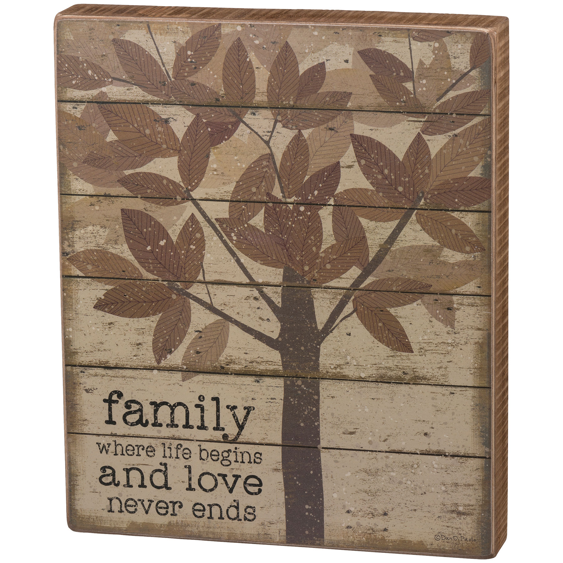 Family Life Begins Box Sign