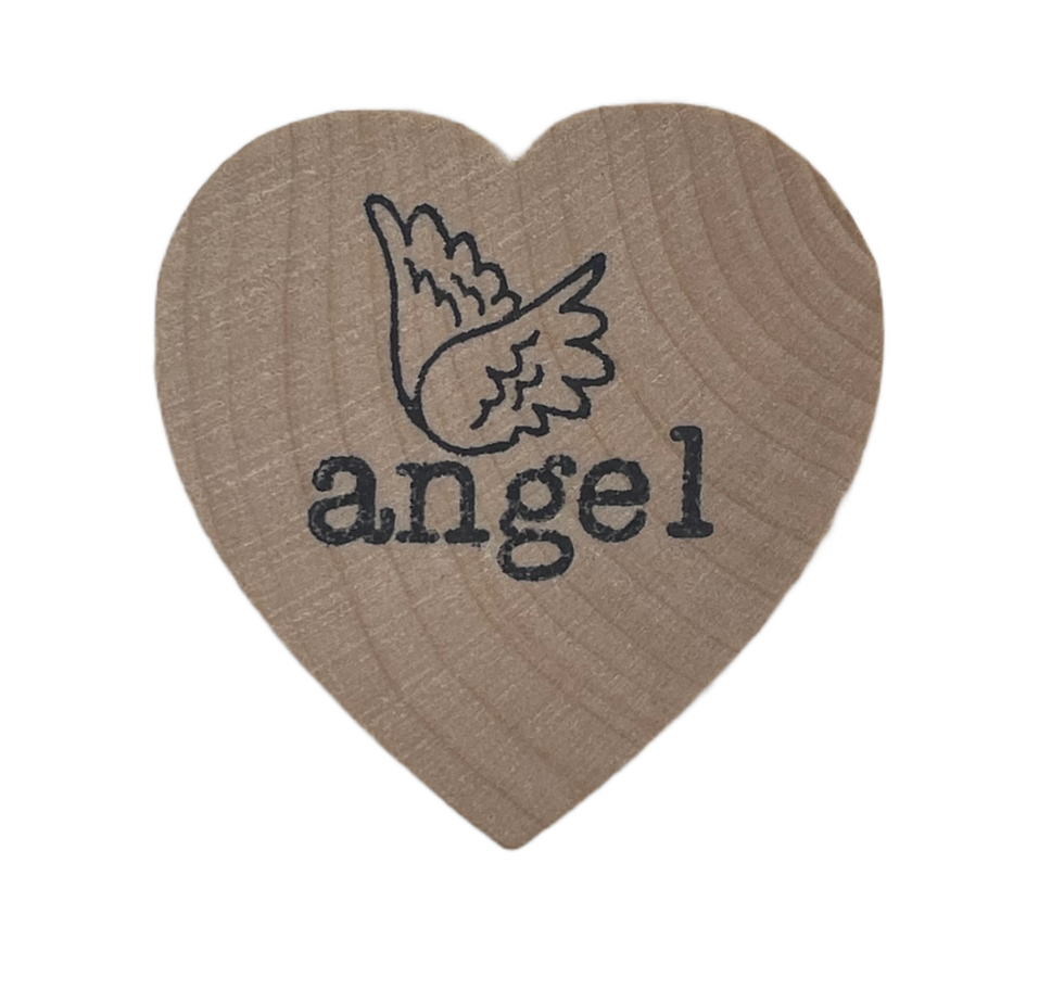 Thumbnail: Stamped Circles, Hearts or Spacers for Personalized & Magnetic Rustic Trees