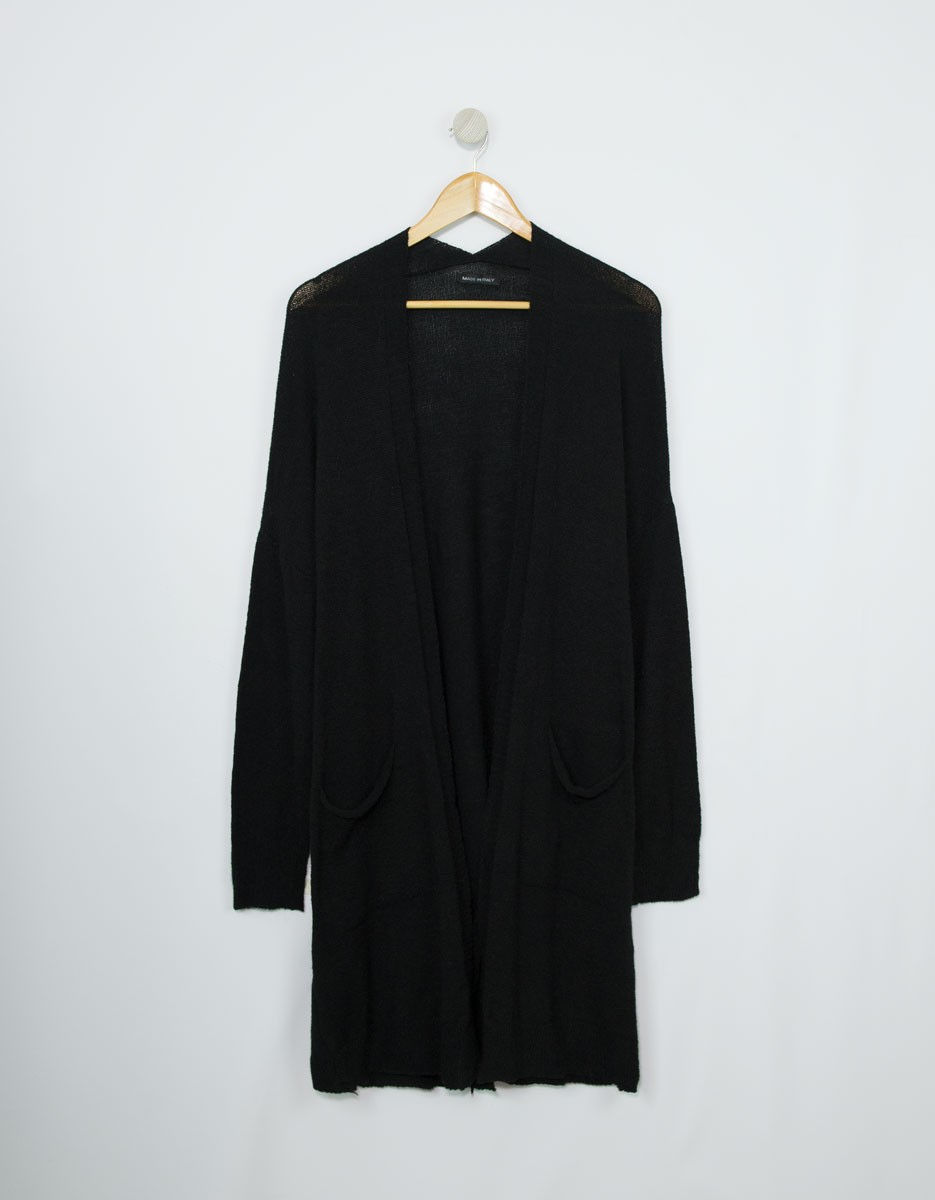 Miniatura: CHAQUETA DE PUNTO LARGA