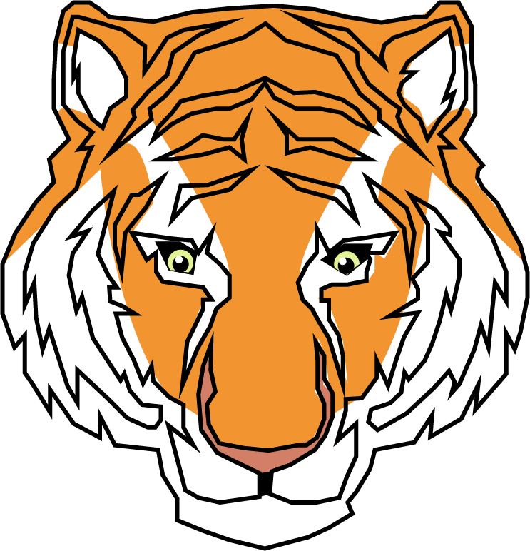 Roaring Tiger Colored Large