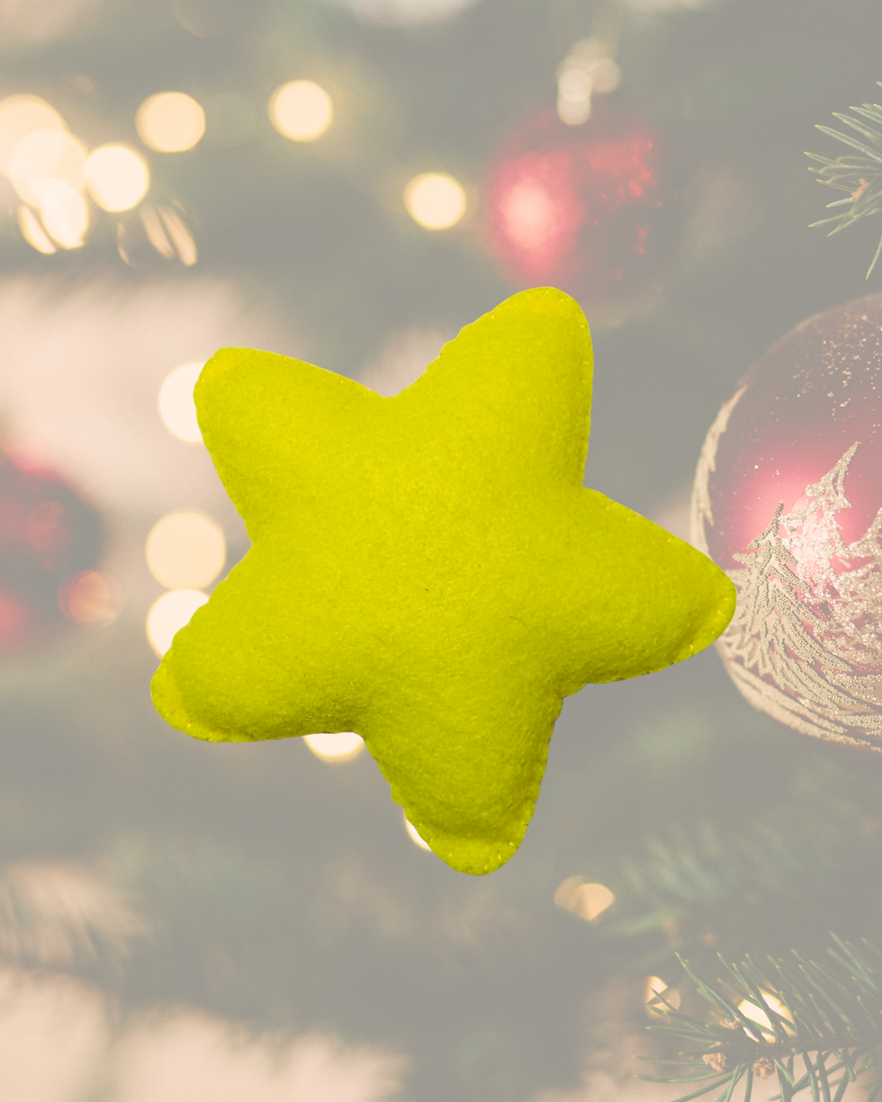 Miniature : Couronne de Noël avec éléments en feutrine amovibles - étoile