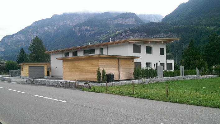 Zweifamilienhaus mit Pultdach und viel Umschwung