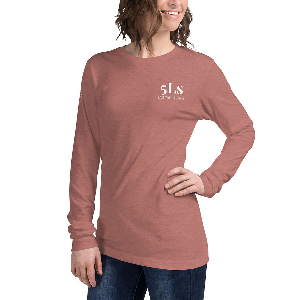 Thumbnail: 5Ls Unisex Long Sleeve Tee - Logo Chest and Sleeve 