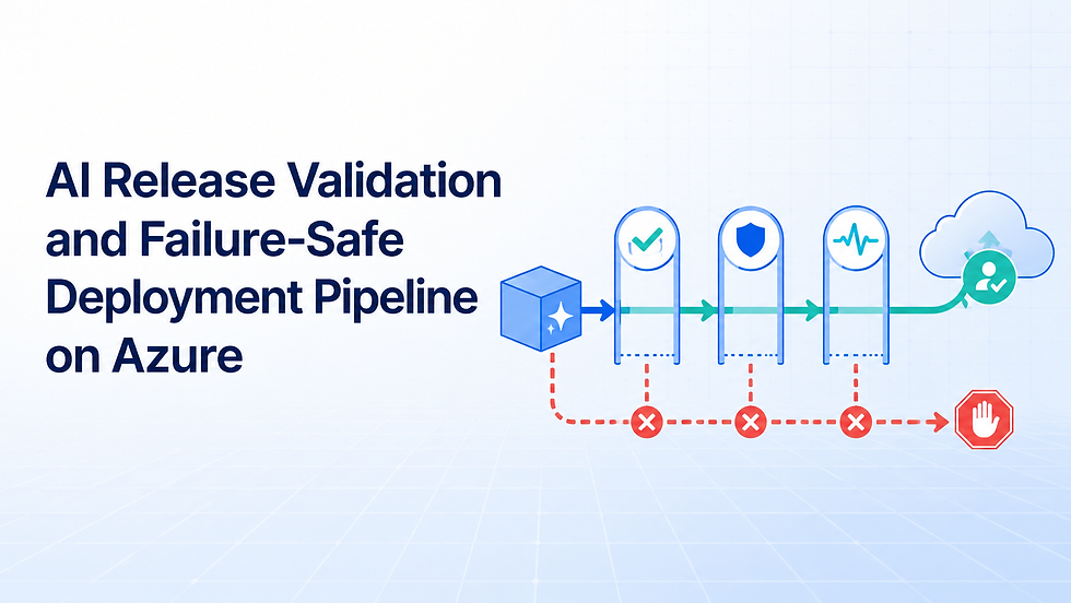 How to Build an AI Release Validation and Failure-Safe Deployment Pipeline on Azure