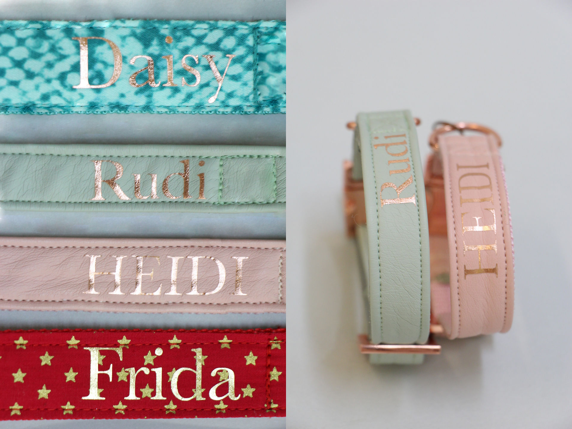 Personalized dog collars