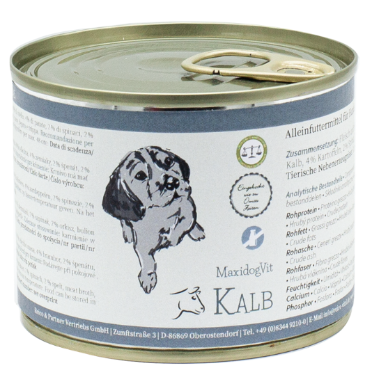 MaxidogVit Kalv