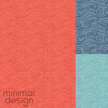 Swirly waves surface pattern