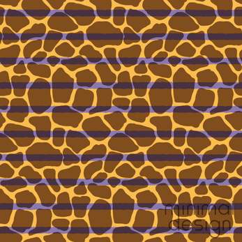 Surface pattern design of giraffe skin with horizontal stripes