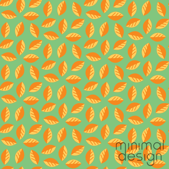 Abstract simple falling leaves repeating pattern