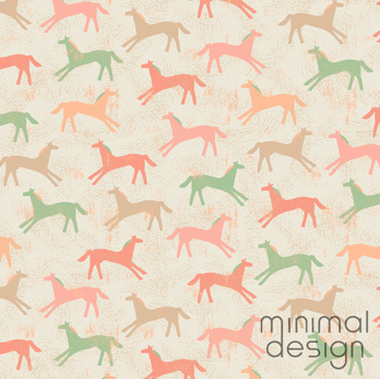 Horses surface pattern design